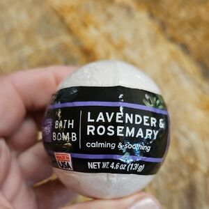 Bath Bomb Lavender & Rosemary - Calming & Soothing